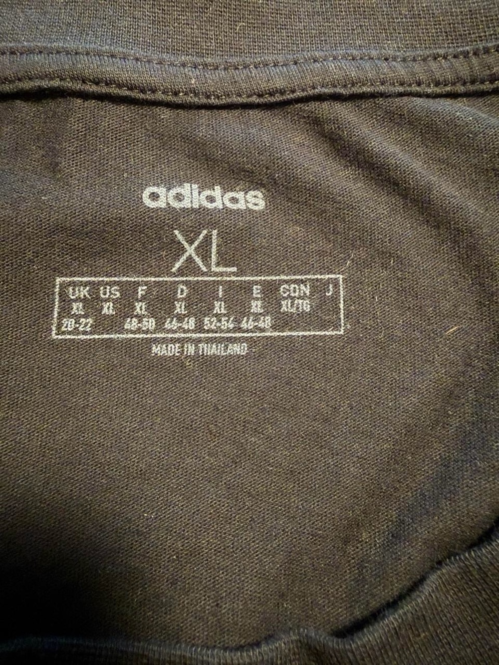 adidas Women’s Black Tee with White 3-Stripe Shoulder - Picture 8 of 8
